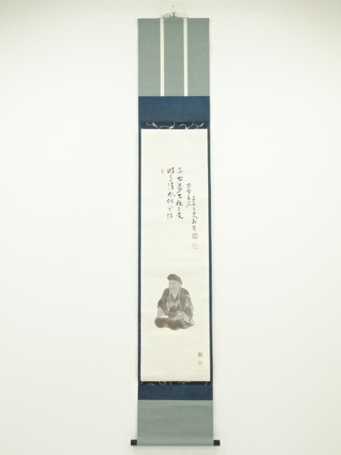 JAPANESE HANGING SCROLL / HAND PAINTED / CALLIGRAPHY